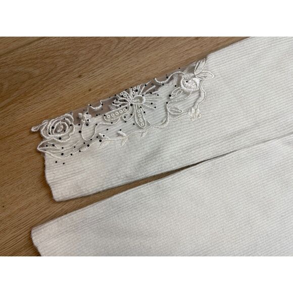 Oliver. O Anthropologie Embellished White Sweater, XL holidays fairy elegant - Picture 3 of 6